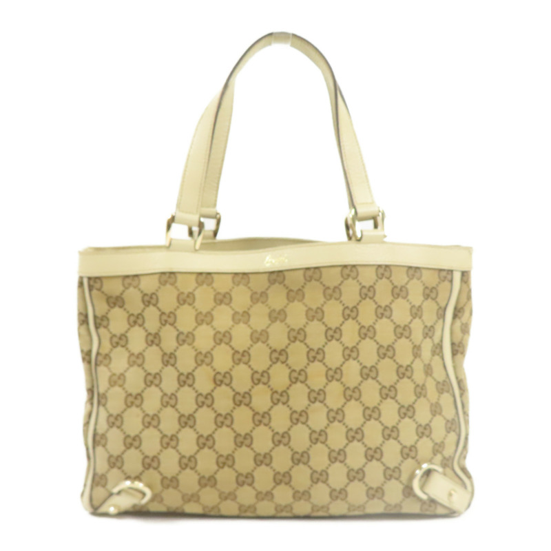 GUCCI 帆布Hand Bag金扣手挽袋-0