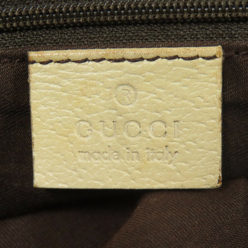 GUCCI 帆布Hand Bag金扣手挽袋-6