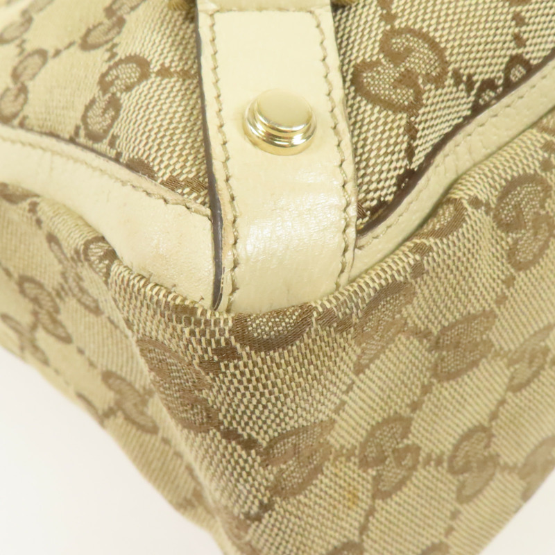 GUCCI 帆布Hand Bag金扣手挽袋-12