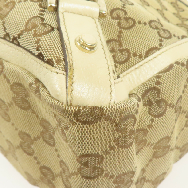 GUCCI 帆布Hand Bag金扣手挽袋-13