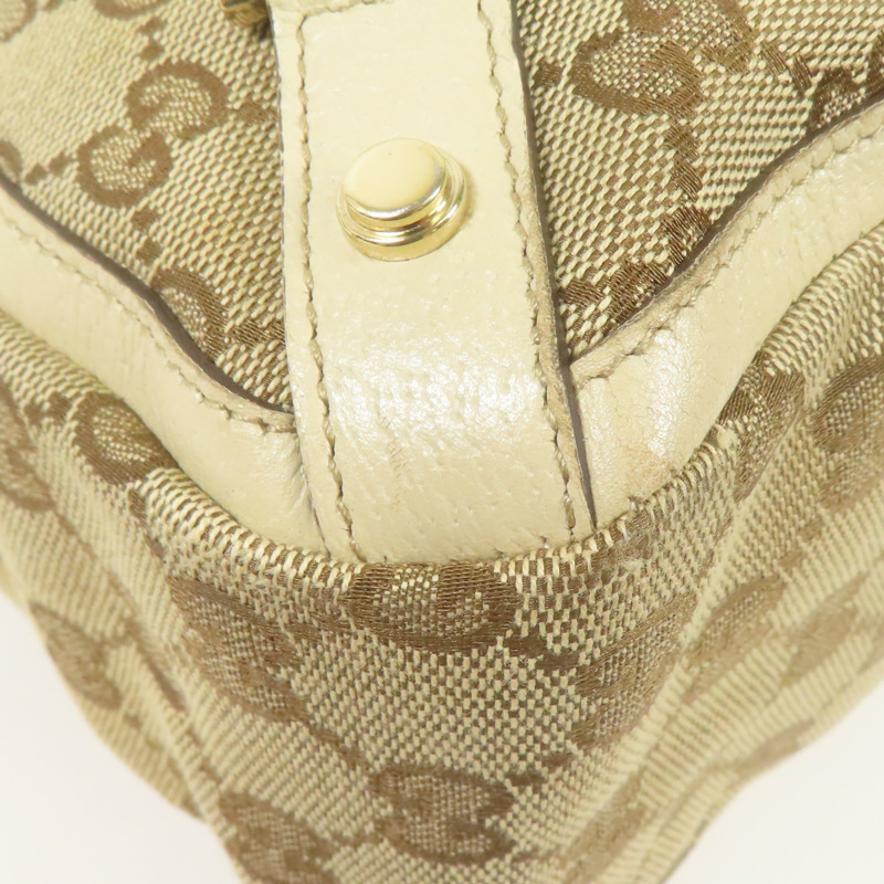 GUCCI 帆布Hand Bag金扣手挽袋-14