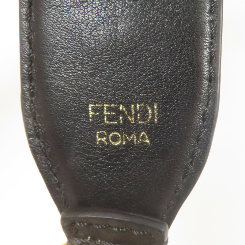 FENDI 牛皮皮革Strap金扣肩背帶-5