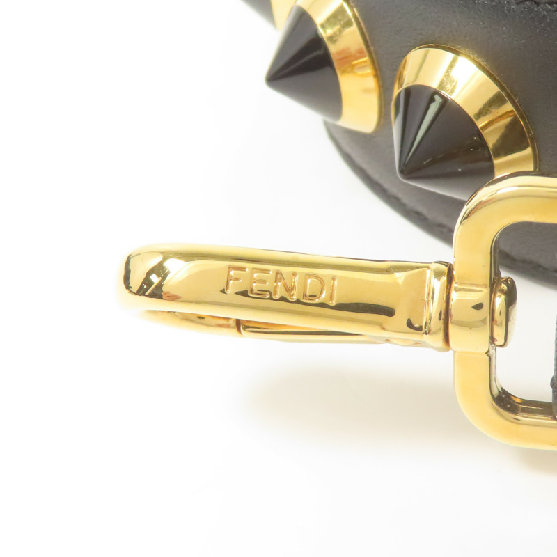 FENDI 牛皮皮革Strap金扣肩背帶-6