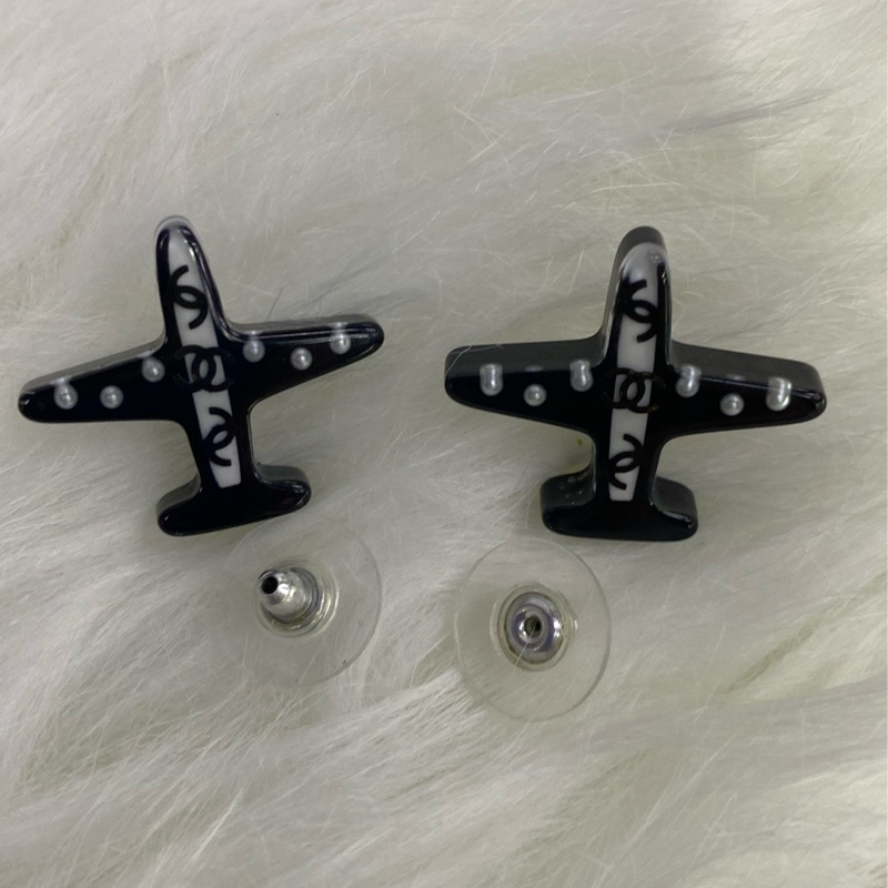 Chanel Airlines 16S Airplane Earrings-16