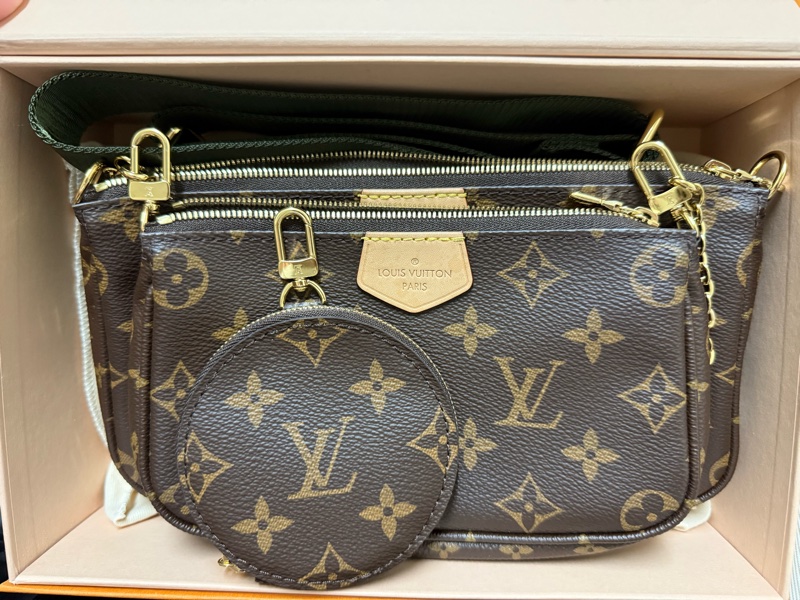 LV五合一麻將包(綠揹帶)-0