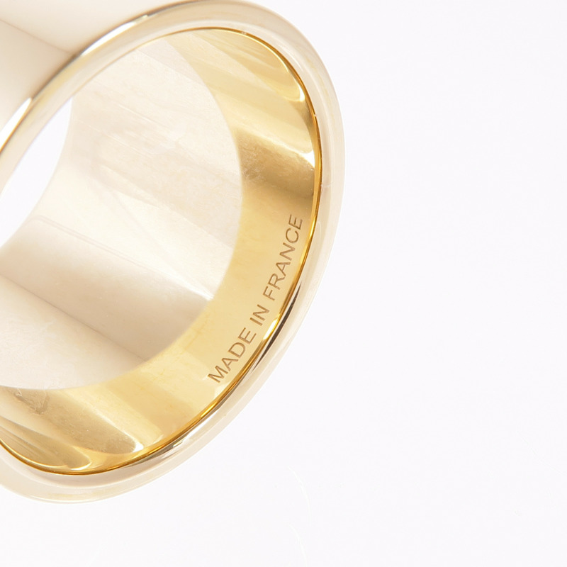HERMES 金屬H Diamant Scarf Ring-4