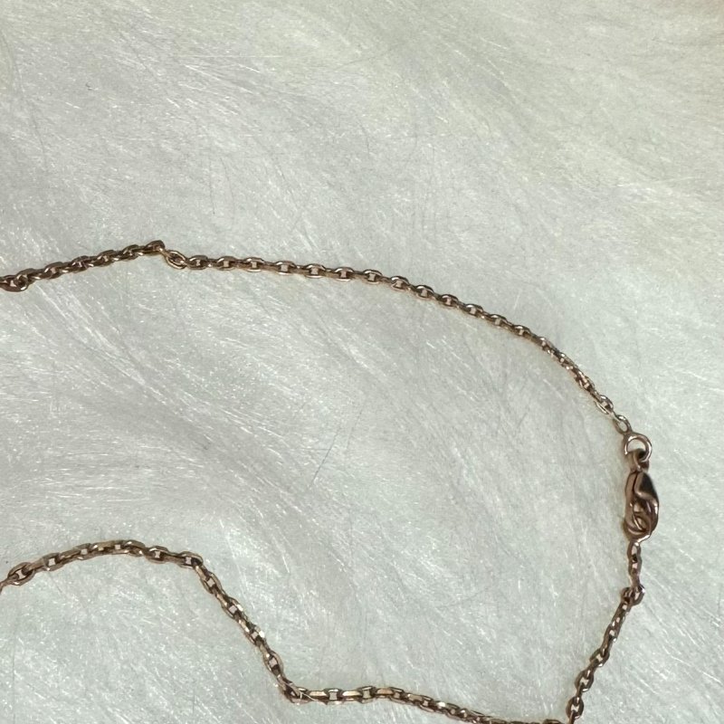 *SHIHNA名牌精品*Hermes Pop H立體簍空橢圓項鍊 玫瑰金練-（白）-3