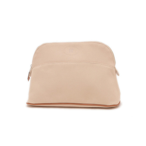 Hermes Bolide Pouch MM 25 包款 帆布 棉質 米色 BP
