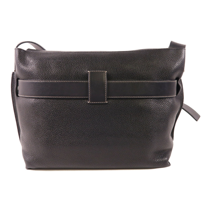 LOEWE 牛皮皮革Shoulder Bag銀扣肩背袋-1