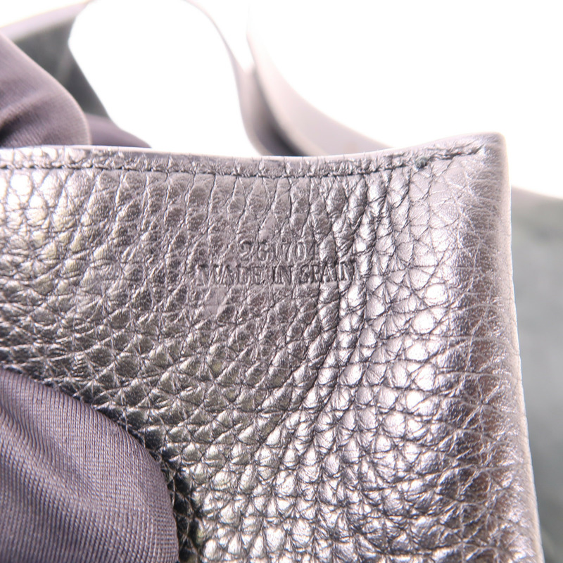 LOEWE 牛皮皮革Shoulder Bag銀扣肩背袋-7