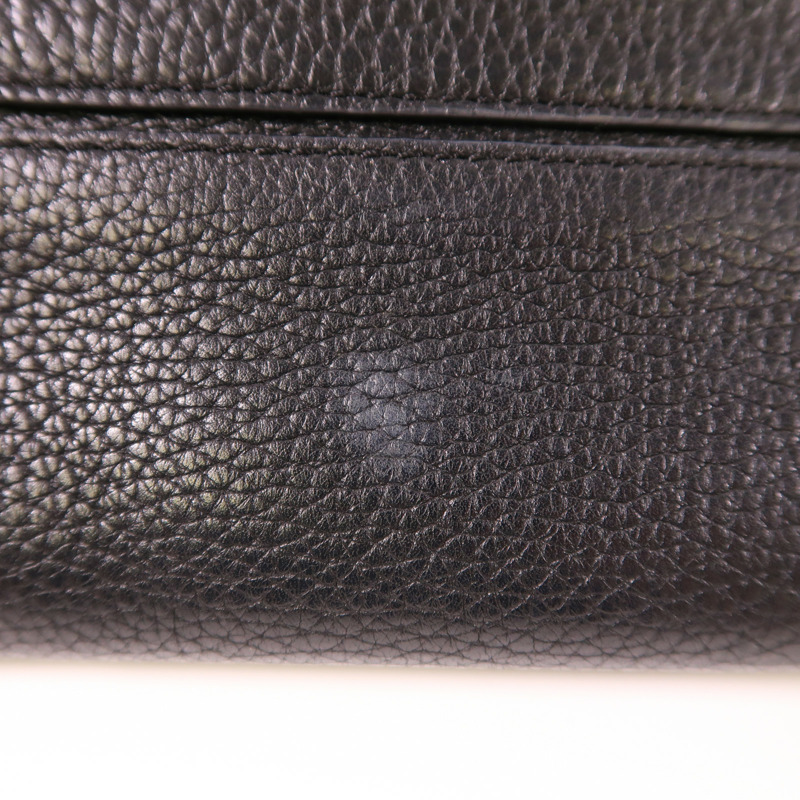LOEWE 牛皮皮革Shoulder Bag銀扣肩背袋-15