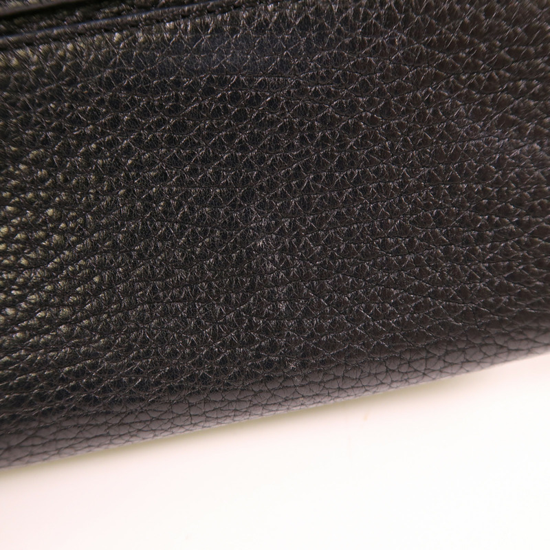 LOEWE 牛皮皮革Shoulder Bag銀扣肩背袋-16