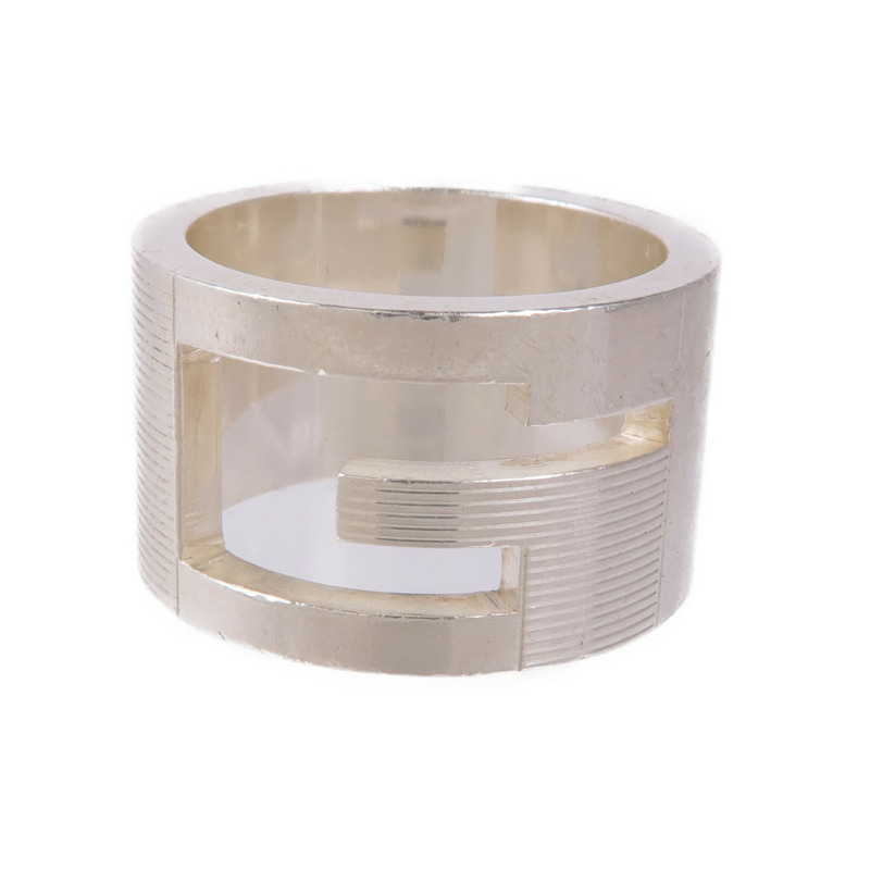 GUCCI 925純銀G Wide Ring戒指US#5.5-1
