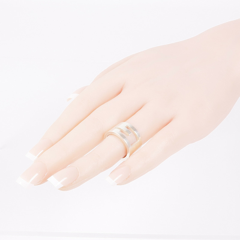 GUCCI 925純銀G Wide Ring戒指US#5.5-8