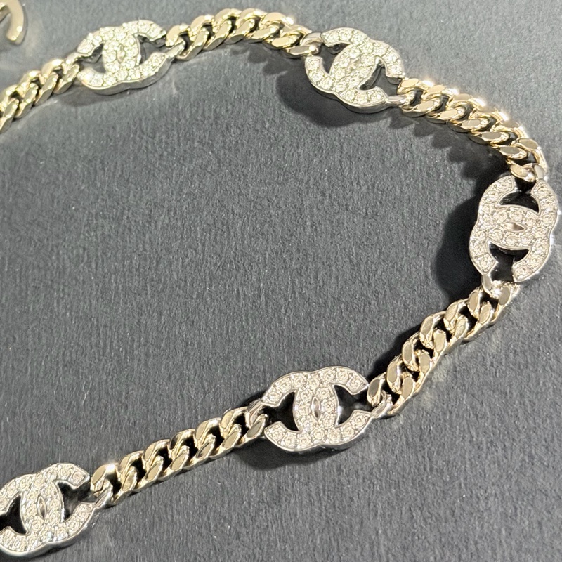 Chanel 香奈兒 五花水鑽CC項鍊 🤍繞圈還能當手鏈❤️-7