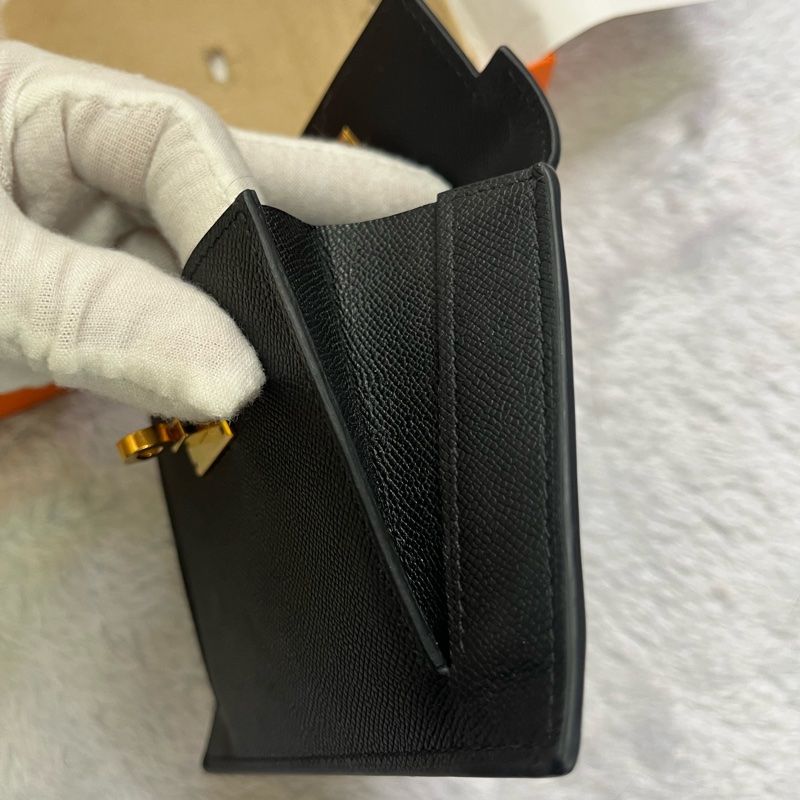 Hermes kelly pocket 錢包/卡包（黑金）-18