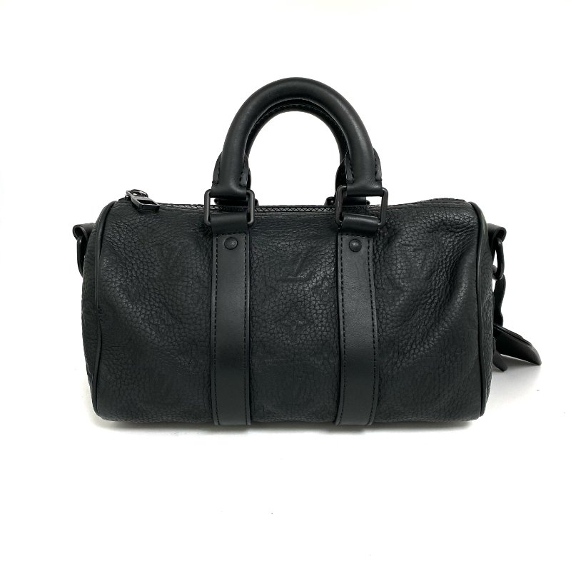 △ Louis Vuitton 路易威登 Keepall Bandoulière 25 Black Empreinte Calfskin 2Way Bag M20900 黑色壓花牛皮兩用袋 M20900 -257010592-2