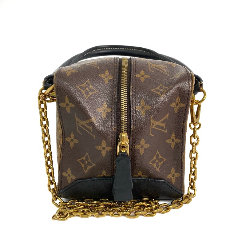 △ Louis Vuitton 路易威登 Square Bag Brown Coated Canvas Monogram 2Way Bag M43589 啡色塗層帆布經典花紋兩用袋 M43589 -257010889-3
