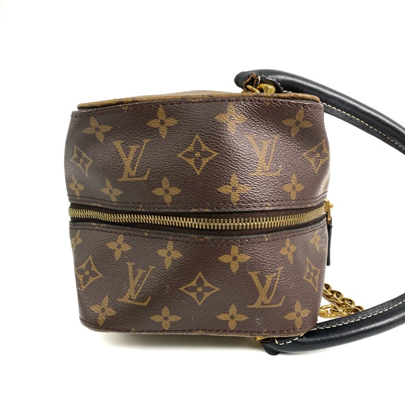 △ Louis Vuitton 路易威登 Square Bag Brown Coated Canvas Monogram 2Way Bag M43589 啡色塗層帆布經典花紋兩用袋 M43589 -257010889-5
