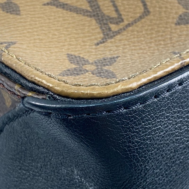 △ Louis Vuitton 路易威登 Square Bag Brown Coated Canvas Monogram 2Way Bag M43589 啡色塗層帆布經典花紋兩用袋 M43589 -257010889-9