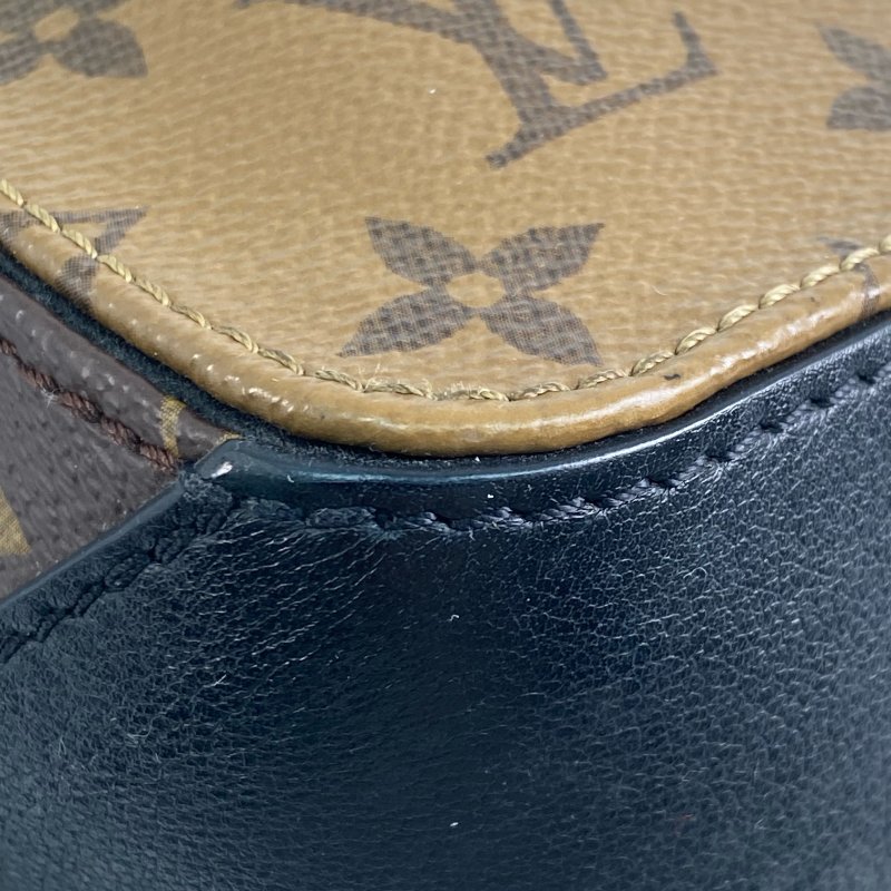 △ Louis Vuitton 路易威登 Square Bag Brown Coated Canvas Monogram 2Way Bag M43589 啡色塗層帆布經典花紋兩用袋 M43589 -257010889-11