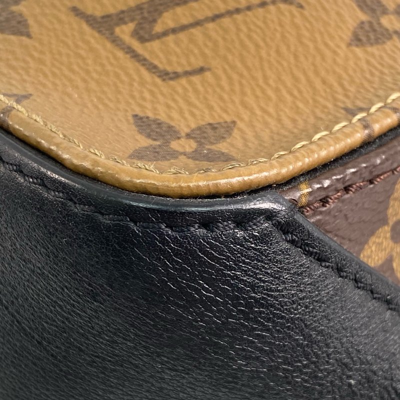 △ Louis Vuitton 路易威登 Square Bag Brown Coated Canvas Monogram 2Way Bag M43589 啡色塗層帆布經典花紋兩用袋 M43589 -257010889-12