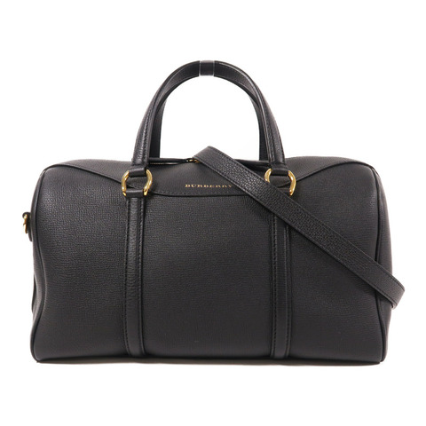 BURBERRY 牛皮皮革Medium Alchester Bowling Bag金扣手挽肩背兩用袋