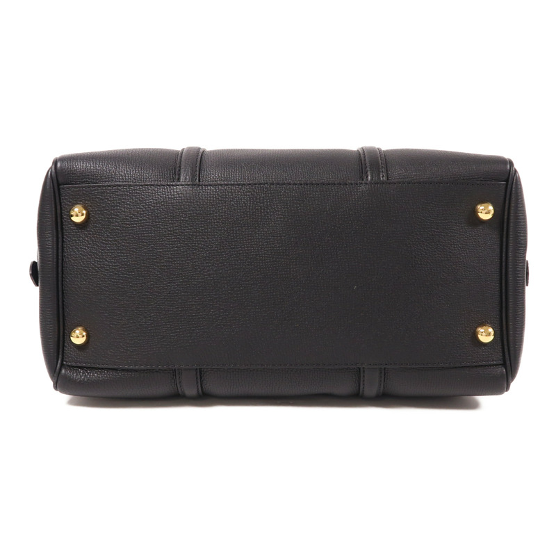 BURBERRY 牛皮皮革Medium Alchester Bowling Bag金扣手挽肩背兩用袋-3