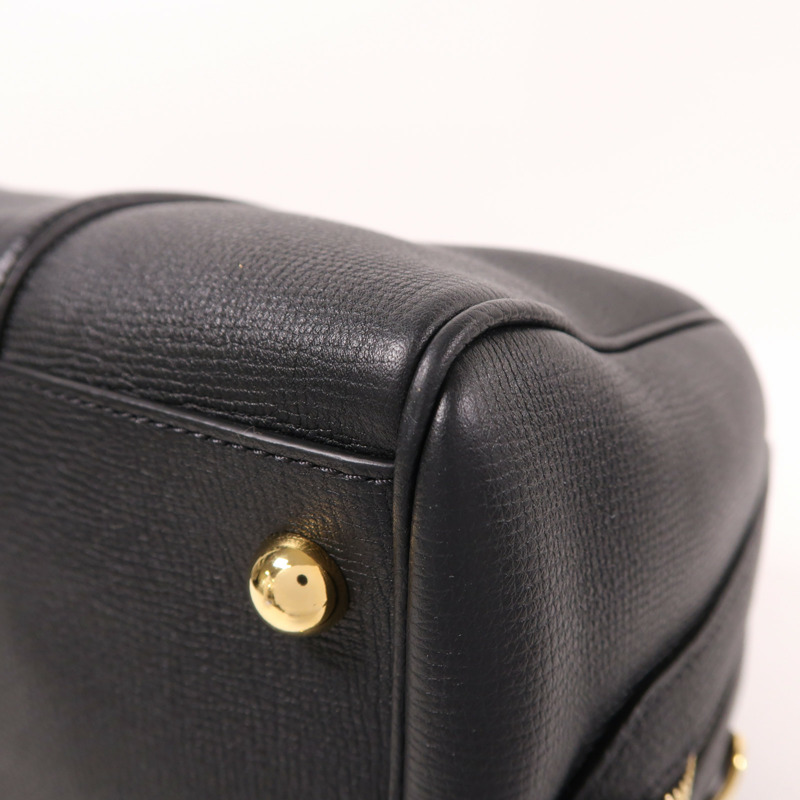 BURBERRY 牛皮皮革Medium Alchester Bowling Bag金扣手挽肩背兩用袋-8