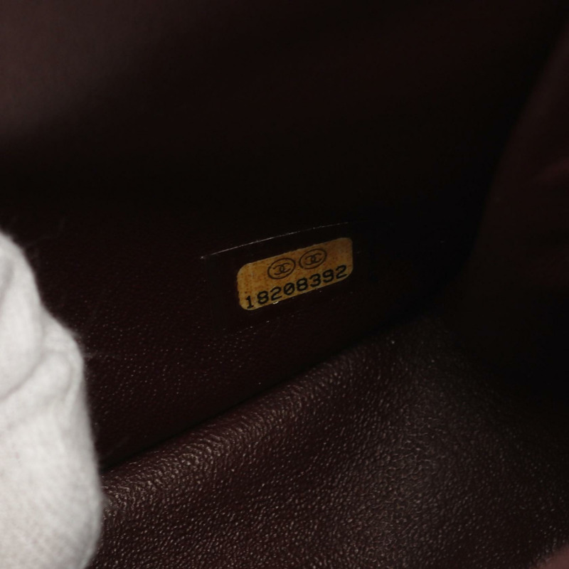 CHANEL Jumbo Matelasse 34 W 翻蓋單肩包 皮革 黑色 二手 女款 GHW CC-4