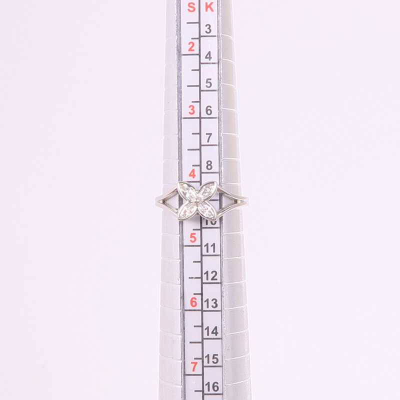 TIFFANY＆CO PT950鉑金Floral Ring 1997戒指US#4.25-8