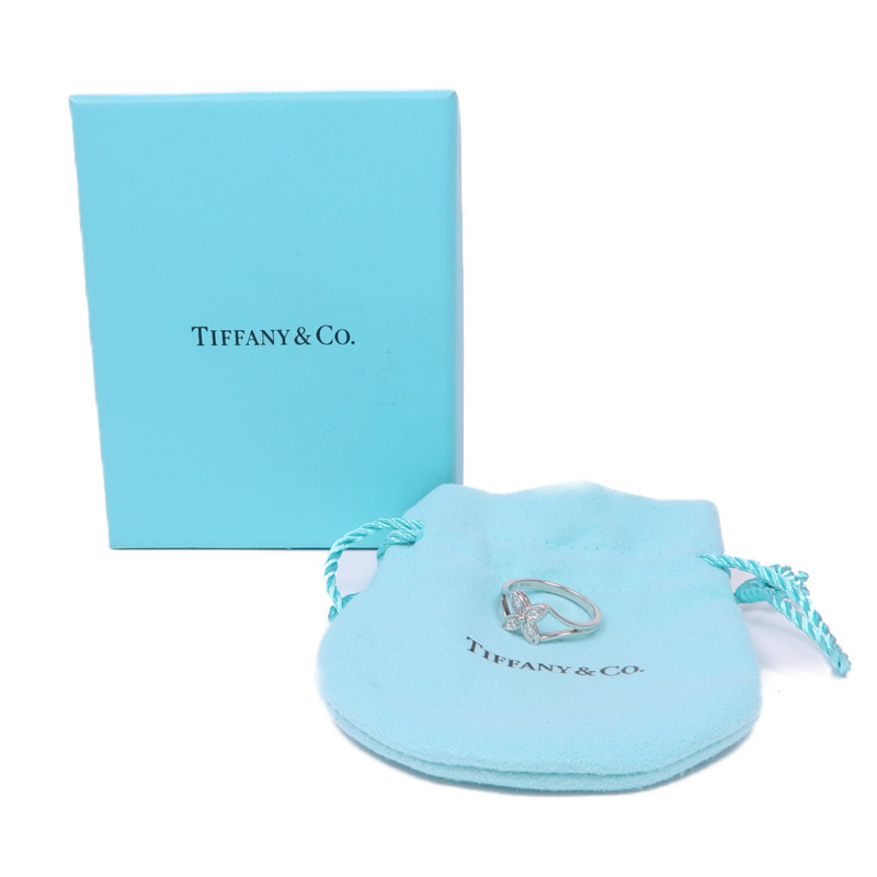 TIFFANY＆CO PT950鉑金Floral Ring 1997戒指US#4.25-10