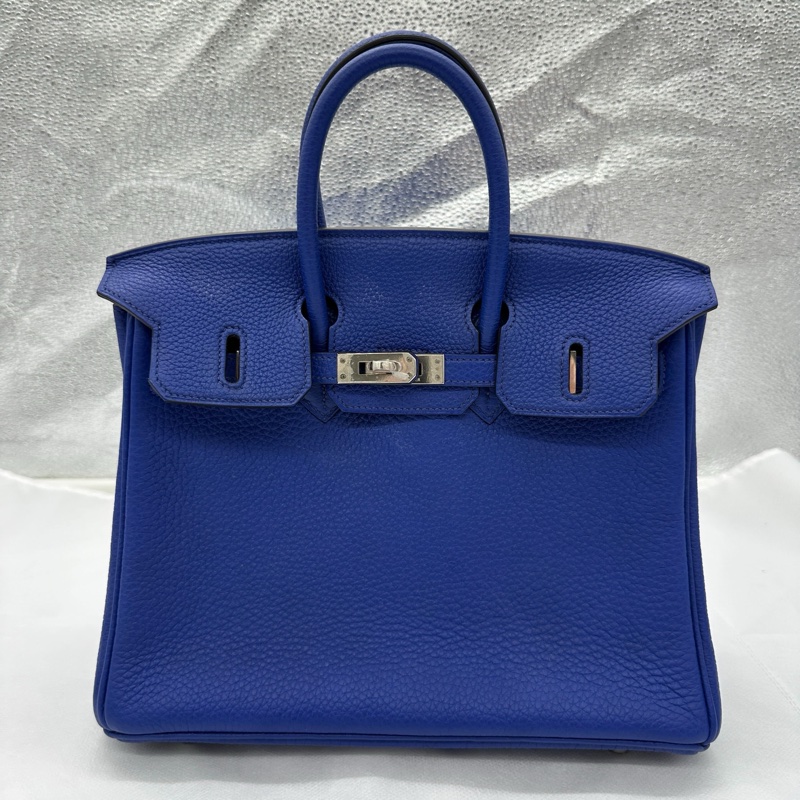 Hermes 愛馬仕柏金包 Birkin 25-閃電藍-1