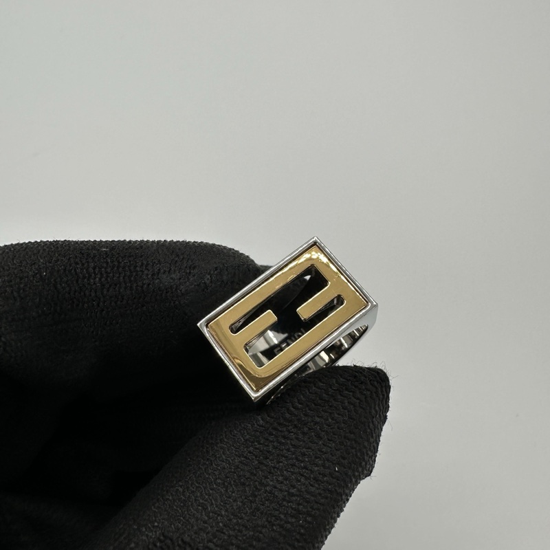 Fendi 百搭金銀戒指💍-5