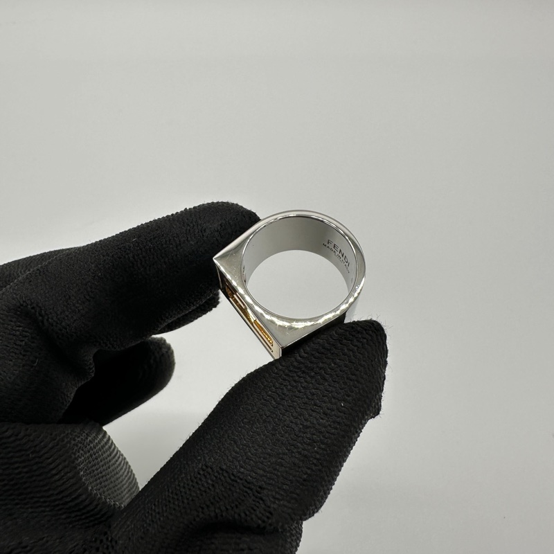 Fendi 百搭金銀戒指💍-6