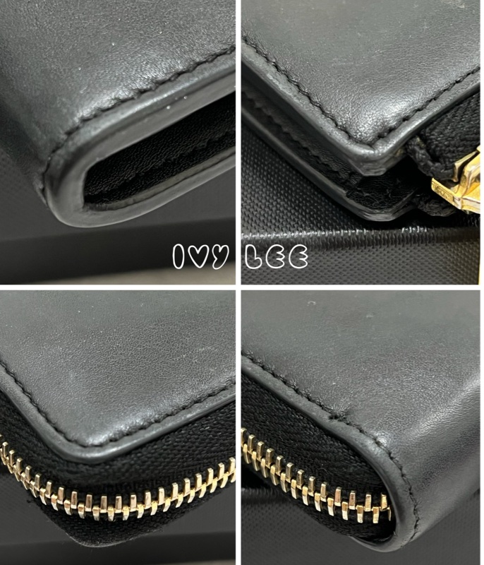 SAINT LAURENT 金屬Y L型拉鍊 長夾 皮革 經典黑色 314992 正品 二手精品-14