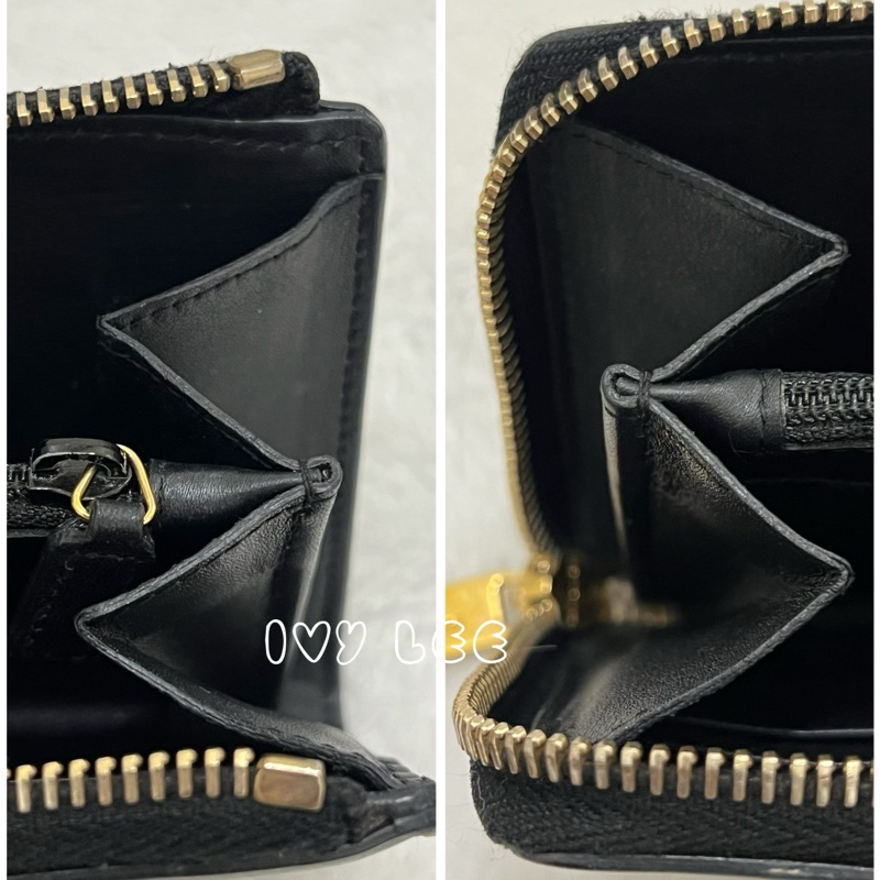 SAINT LAURENT 金屬Y L型拉鍊 長夾 皮革 經典黑色 314992 正品 二手精品-15