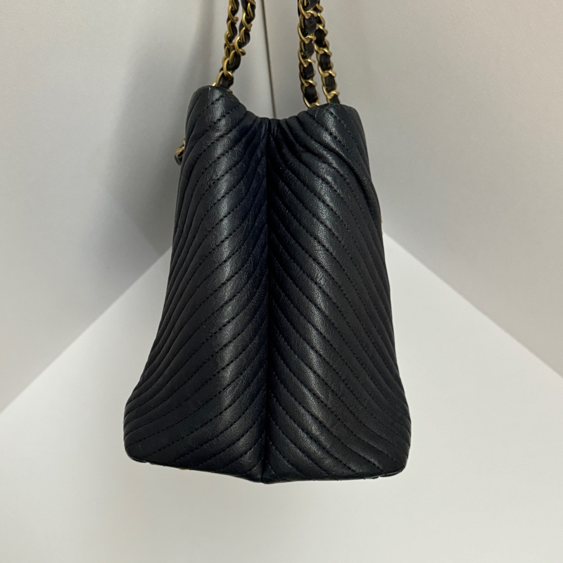 (極新💝) Chanel 全牛皮 金釦 肩背+托特包 專櫃26萬-15