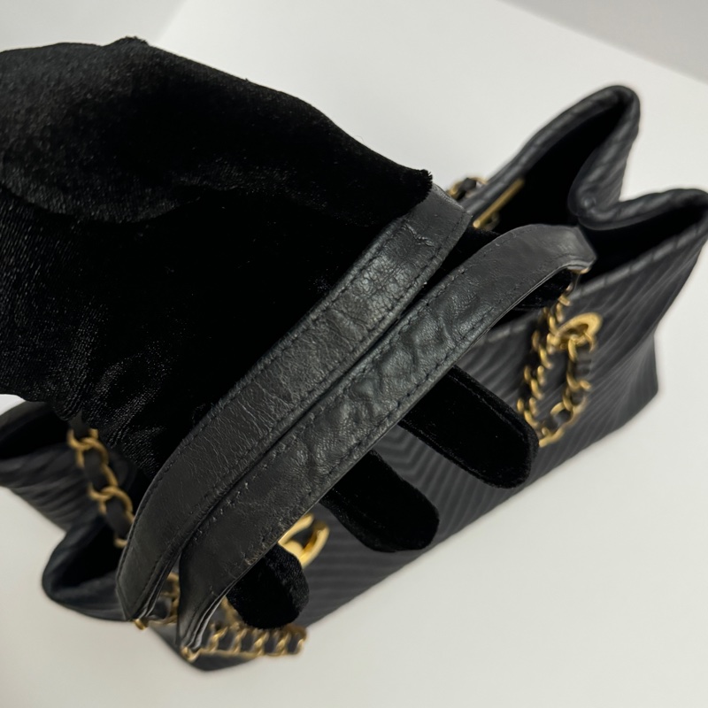(極新💝) Chanel 全牛皮 金釦 肩背+托特包 專櫃26萬-18