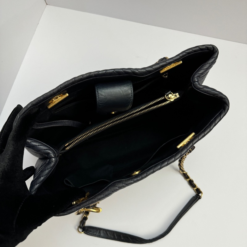 (極新💝) Chanel 全牛皮 金釦 肩背+托特包 專櫃26萬-29