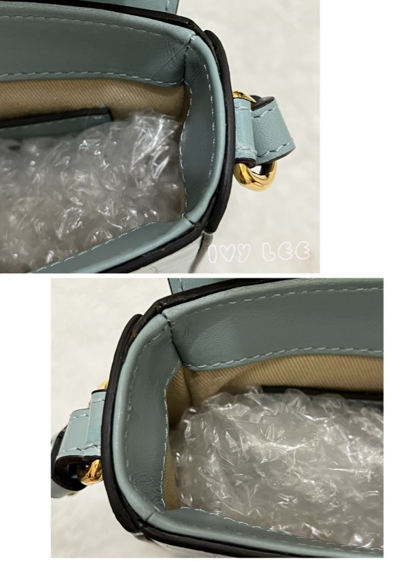 CHLOE 藍綠 鱷魚壓紋皮革 C bag mini 斜背包 肩背包 手提包 正品 二手精品-18