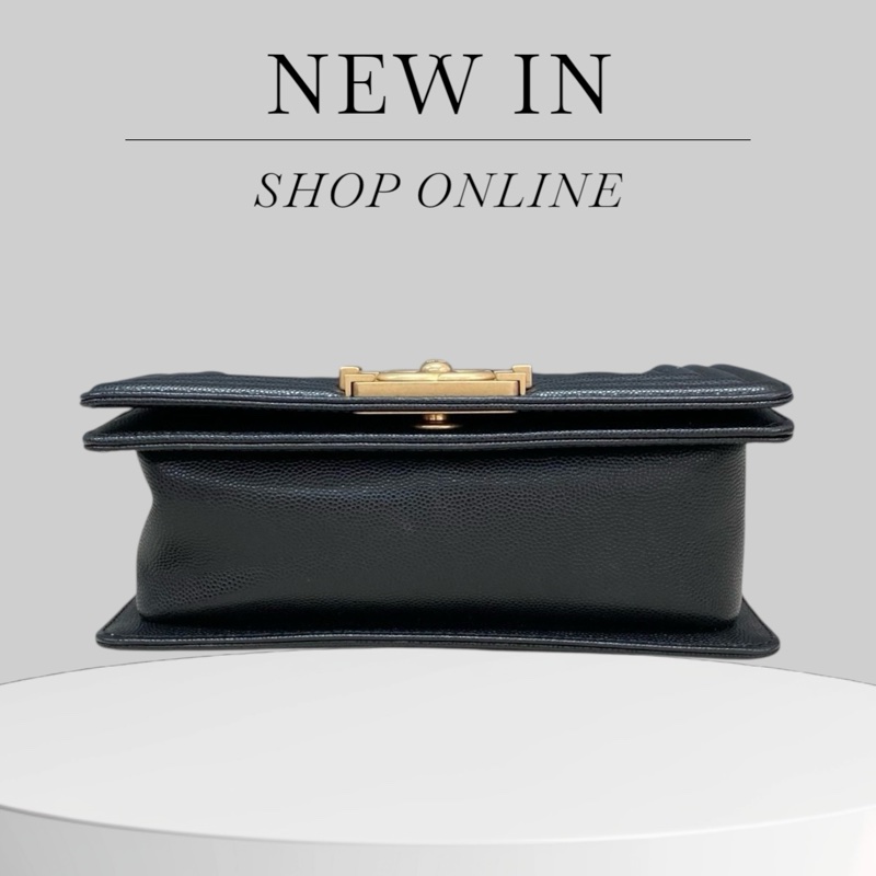 Chanel Caviar Leboy 小號金扣-5
