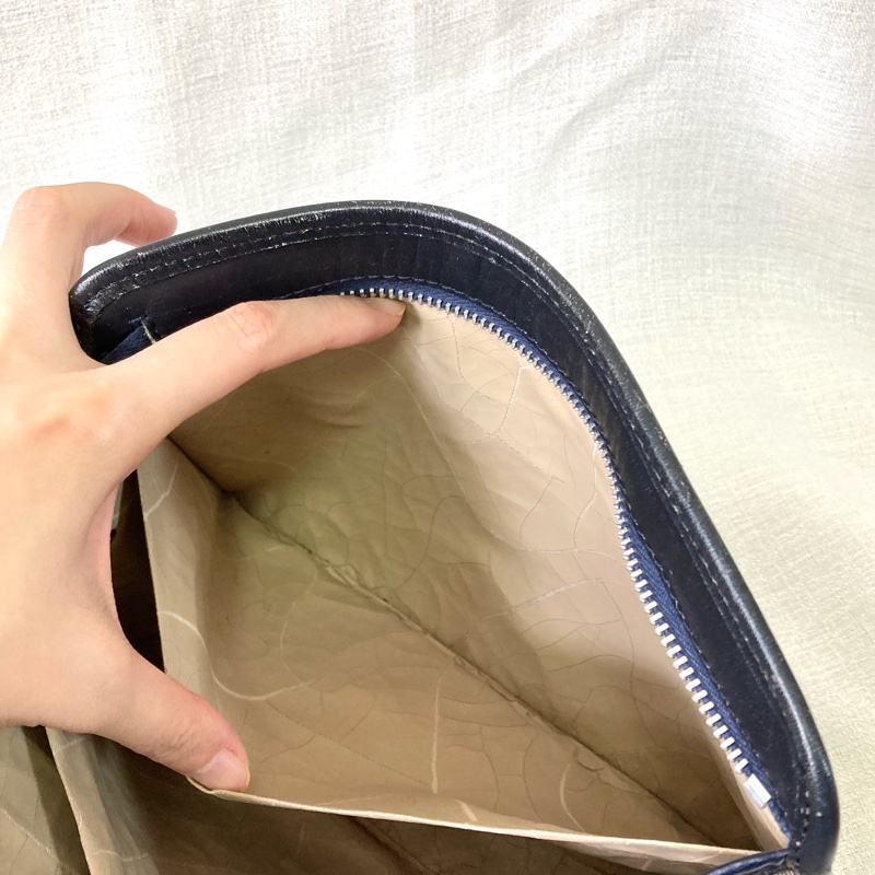 Dior 老花拉鍊信封肩背包 Navy Oblique Canvas Clutch with Strap-20