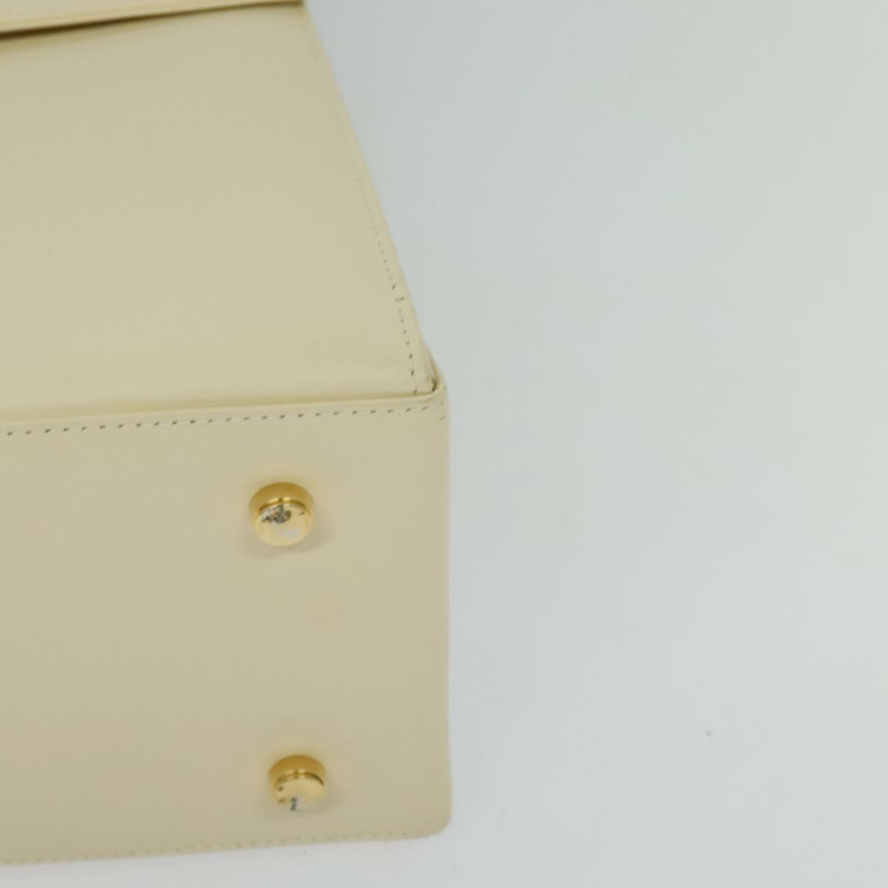 【日本直送】Salvatore Ferragamo Gancini 手提包 皮革 兩用 米色 金色 正品 120844-14