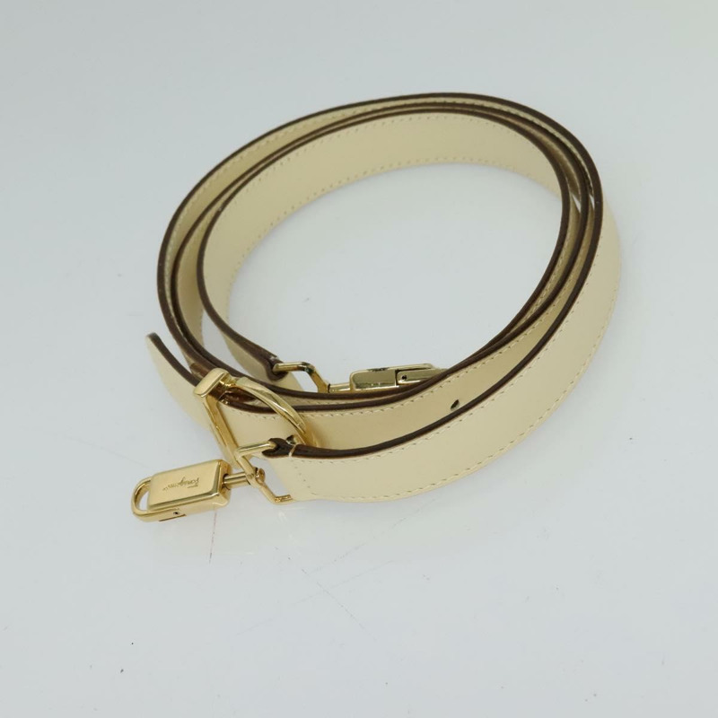 【日本直送】Salvatore Ferragamo Gancini 手提包 皮革 兩用 米色 金色 正品 120844-22
