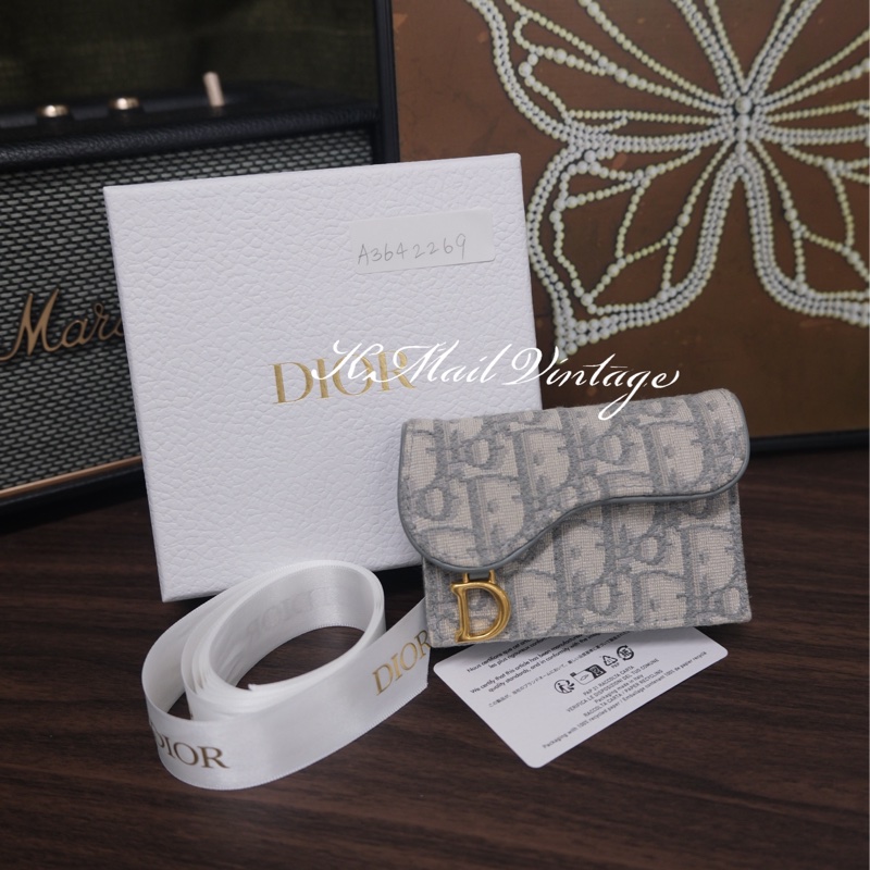 Dior Oblique Saddle Bloom Card Case 迪奧老花卡包/卡夾-0