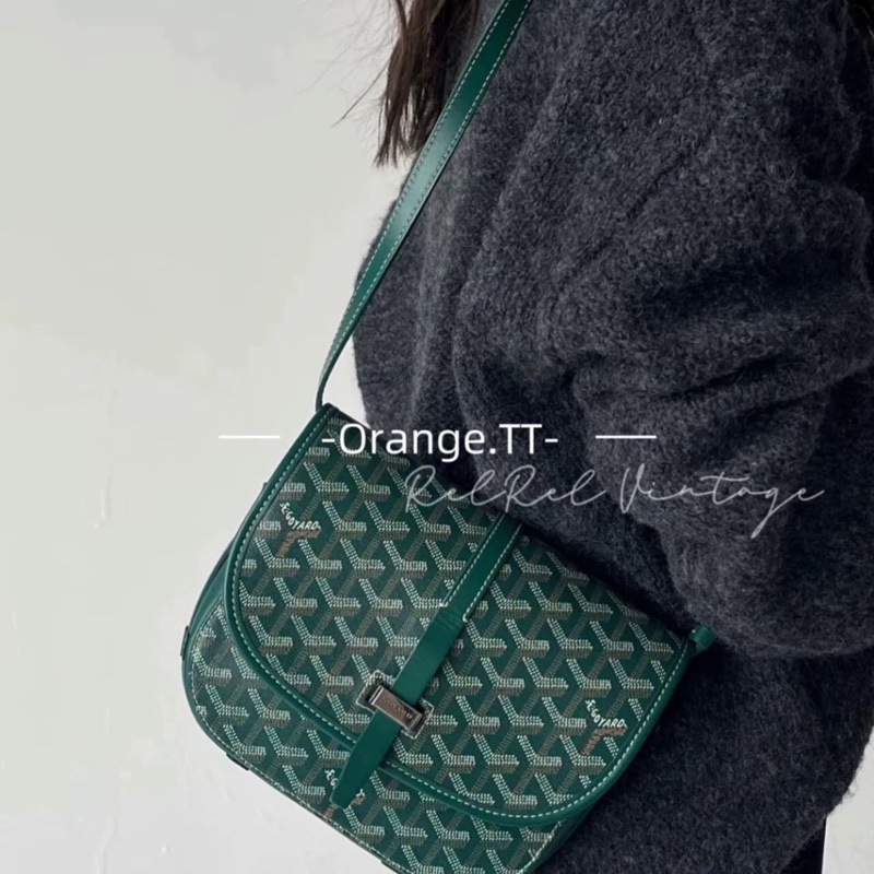 Goyard Belvédère PM新款卡其綠 Y型圖案 #99新閒置 #全網唯一 🔥-0