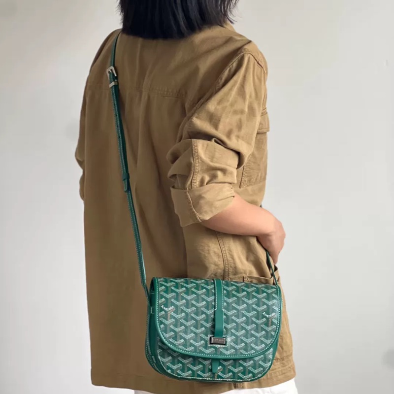 Goyard Belvédère PM新款卡其綠 Y型圖案 #99新閒置 #全網唯一 🔥-1