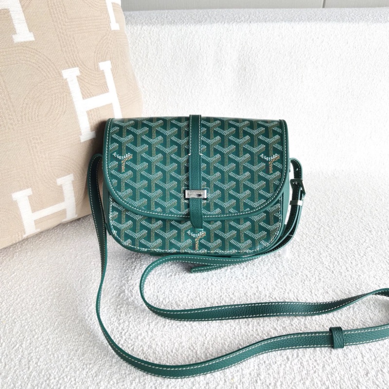 Goyard Belvédère PM新款卡其綠 Y型圖案 #99新閒置 #全網唯一 🔥-6