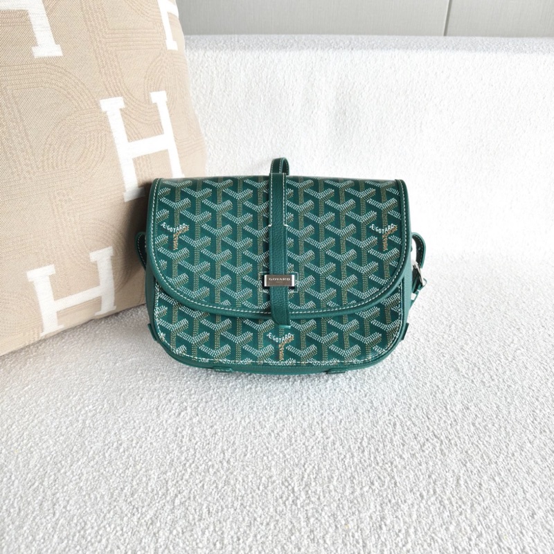 Goyard Belvédère PM新款卡其綠 Y型圖案 #99新閒置 #全網唯一 🔥-8